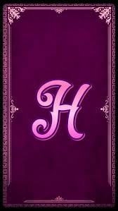 The Purple H Alphabet Girl Initials Letter H Letters Names Pink Pretty Hd Mobile Wallpaper Peakpx