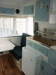 There was only one thing for it: 1966 Franklin Freeway Caravan Inside Curtis After Restoration Caravan Renovation Retro Caravan Caravan Interior
