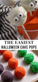 Super Simple Halloween Cake Pops Halloween Cake Pop Recipes Halloween Cake Pops Halloween Cakes Easy