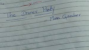 What can be inferred about his character? 5th Std English Lesson The Dinner Party Part 1 Youtube