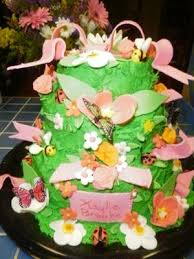 Looking for cool ideas for baby shower cakes? Flower Garden Baby Shower Cakes Butterflies And Ladybugs Too