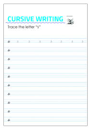 Practice small alphabets in cursive writing from a to z. Letter S Lowercase Cursive Writing Worksheets For Third Fourth Second Grade English Worksheets Schoolmykids Com