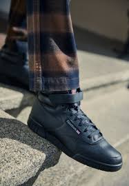 Reebok Classic EX-O-FIT LEATHER SHOES - High-top trainers - black -  Zalando.co.uk