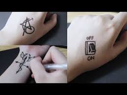 Cách xăm bằng mực bút bi. Nhá»¯ng Hinh XÄƒm Ä'Æ°á»£c Váº½ Báº±ng But Bi Ä'Æ¡n Giáº£n P2 How To Make Tattoo At Home With Pen Youtube