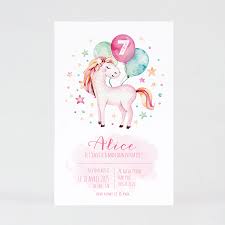 En effet, il existe de nombreuses. Carte D Invitation Anniversaire Enfant Licorne Et Ballons Magiques Fete Tadaaz