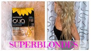 Our 1st oil powered permanent haircolor with no ammonia for brilliant color garnier olia is unlike any other traditional, permanent hair color. Blonde From A Box Hair Dye Garnier Olia 110 Super Blondes Review Demo Youtube