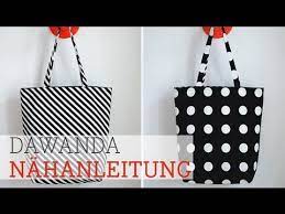Nähanleitung einkaufstasche beuteltasche tasche beutel selber nähen diy schnittmuster kostenlos добавлено: Dawanda Nahschule Beuteltasche Zum Wenden Youtube