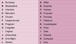 Find Out Your Romance Novel Title With This Handy Chart