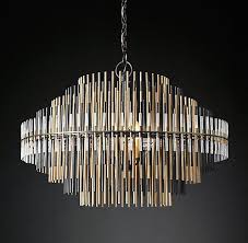 Emile Chandelier Brass Vintage Bronze Rh Modern Round Chandelier Ceiling Lights Chandelier