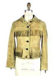 1960s Plaid Lined Buckskin Fringe Jacket By Highclasshillbilly Fringe Jacket Jackets Buckskins