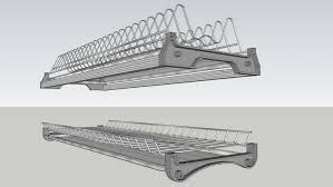 Store lots of washed dishes in a small space. Dish Drainer 3d Warehouse