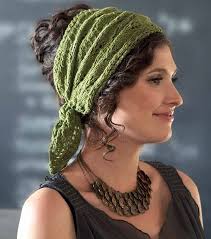 Jasmine Head Scarf Ravelry Pattern Knitting Girls Knitting Accessories Crochet Hair Accessories