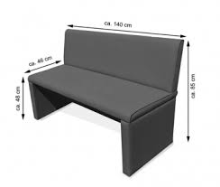 Vidaxl sitzbank mit rückenlehne 139,5cm creme polyester polsterbank esszimmer. Sitzbanke Mit Ruckenlehne