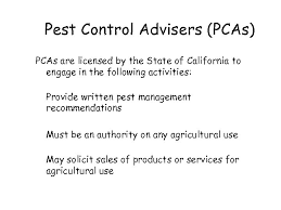 All of our company employees are fully trained then licensed thru the state of california. Pest Control Introduction Pest Management The