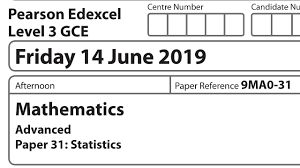 Edexcel A Level June 2019 Paper 3 Statistics Mechanics Exam Walkthrough Gce New Specification Youtube