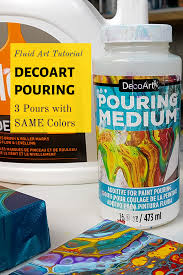 Acrylic Pouring Recipe Decoart Pouring Medium Testing With 3 Fluid Painting Techniques Tutorial By Olga S Acrylic Pouring Fluid Painting Acrylic Pouring Art