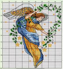 Also offering free patterns, stitching tips, large print patterns, and visual fabric calculator. Sandylandya Outlook Es Www Gallery Ru Cross Stitch Angels Christmas Cross Stitch Cross Stitch Geometric