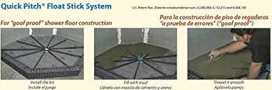 36 should be considered the minimum depth for any curbless shower. Goof Proof Shower Qpk 101 Quick Pitch Standard Shower Kit Tile Floor Pitch Amazon Com
