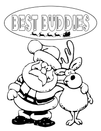 Keep your kids busy doing something fun and creative by printing out free coloring pages. Santa And Rudolph Christmas Buddies Coloring Page Mama Likes This
