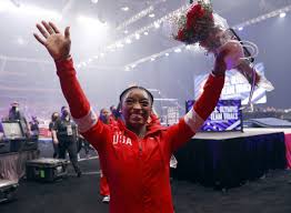 Simone biles' floor routine during the olympic trials in june earned her a standing ovation from the crowd in st. Simone Biles Hailed As The Goat After Winning U S Olympic Trials