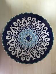 40 Lik Cini Tabak Turkish Art Ceramic Painting Islamic Art