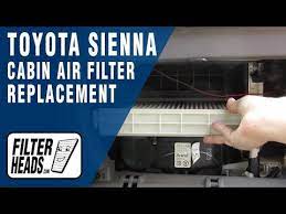 One filter costs less than the toyota and you can make about 6 out of one easily! How To Replace Cabin Air Filter 2006 Toyota Sienna Youtube