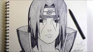 Itachi uchiha line art sasuke uchiha drawing black and white. Let S Sketch Itachi Uchiha From Naruto Demoose Art Youtube