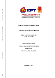 Contoh Laporan Latihan Industri Full