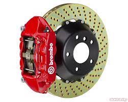 Brembo Gt 380x28 2 Piece 4 Piston Red Drilled Rear Big Brake Kit 2p1 9058a2