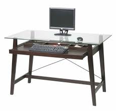 Glass Computer Desk Staples Space Saving Desk Ideas