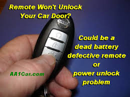 You might try a test. Key Fob Remote Won T Unlock Door