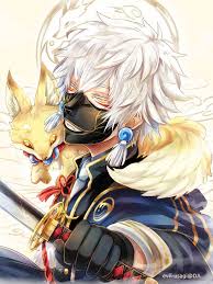 touken ranbu nakigitsune postcard 1 touken ranbu nakigitsune touken ranbu anime fox boy