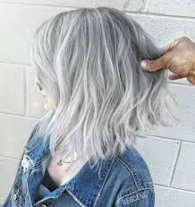 Black And Grey Ombre Hair Bob Choppy Gray Balayage Bob Hair Turning White Grey Ombre Hair Silver Grey Hair