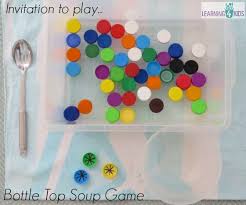 Much smaller than the average spoon, sugar spoons were originally designed for scooping dollops of sugar out of designated bowls for adding to coffee, tea, baking mixes, etc. Bottle Top Soup Game Learning 4 Kids
