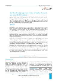 Nigeria records 26 deaths, 165 new cases sunday the country's fatality toll from the disease now stands at 2,882. Pdf Lifestyle Behavior Perception And Practices Of Nepalese During Lockdown Due To Covid 19 Pandemic