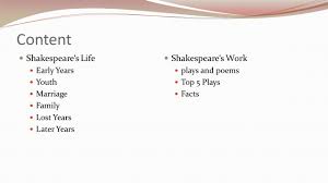 Update this biography » complete biography of william shakespeare » William Shakespeare Ppt Video Online Download