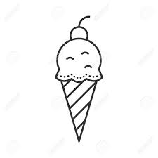 A brief history of ice cream cones. Ice Cream Cone Icon Icecream With Cherry On Top Outline Vector Royalty Free Cliparts Vectors And Stock Illustration Image 60229595