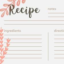 40 Recipe Card Template And Free Printables Recipe Cards Template Recipe Book Templates Recipe Template Printable