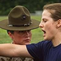 U.S. Marine Corps Sgt. Julie Martinez, a drill instructor