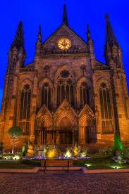 Cathedral In Place De La Reunion Mulhouse Alsace France Voyage Alsace