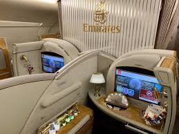Free economy class seat selection: Review Emirates First Class Im A380 Nrt Dxb Meilenoptimieren Com