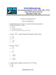 5 latihan soal matematika pangkat tak sebenarnya kelas 9 smp. Latihan Soal Matematika Pangkat Tak Sebenarnya Kelas 9 Smp Pdf