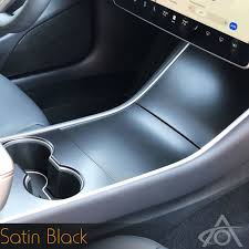 Tesla model s matte black wrap. Dekorations Schutzfolie Fur Mittelkonsole Vinyl Wrap Kit T3sla Shop Eu Zubehor Tesla Model 3