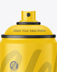 Free iphone 6 mockups psd. Matte Spray Can Mockup In Can Mockups On Yellow Images Object Mockups