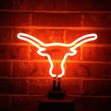 Texas Longhorns Bevo Neon Light Texas Longhorns Longhorn Neon