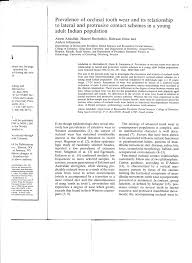 Spss dapat membaca berbagai jenis data atau memasukkan data secara langsung ke dalam spss data editor. Pdf Prevalence Of Occlusal Tooth Wear And Its Relationship To Lateral And Protrusive Contact Schemes In A Young Adult Indian Population