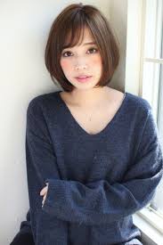 前髪ありボブで旬顔に キュートも大人っぽも思いのまま hair ヘアカット ボブ ヘアスタイリング