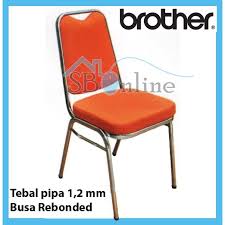 Kursi kantor brother br 527 h. Kursi Susun Kantor Pesta Chrome Brother Tebal Dan Kuat Shopee Indonesia
