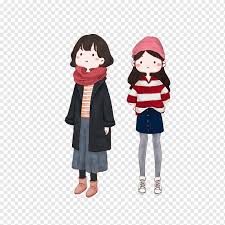 Draw out the hour glass figure like so, then add some definition along the sides of her chest, waist, and belly. Cartoon Girl Child Cute Girl Wearing Winter Clothes Winter Fashion Girl Hat Png Pngwing