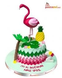 Flamingo Dogum Gunu Pastasi Pasta Pastalar Flamingo